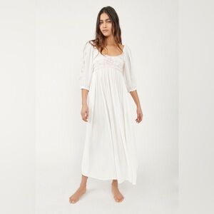 Free People White Maxi Dress